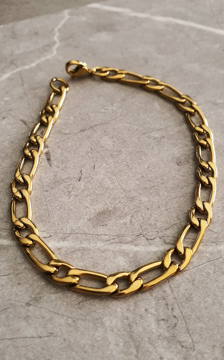 Pulsera Eslabones Oro (Acero)
