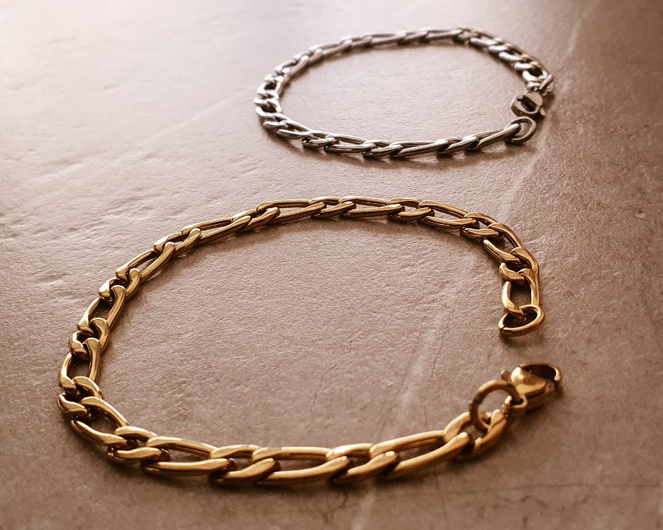 Pulsera Eslabones Oro (Acero)