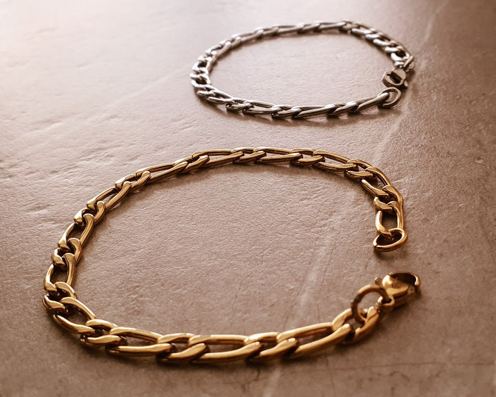Pulsera Eslabones Oro (Acero)